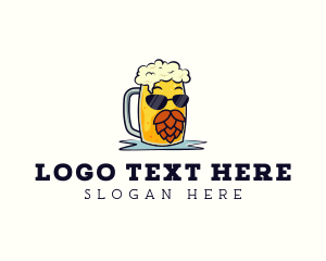Brewery Beer Hops Logo
