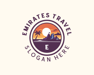 Tourist Travel Island logo design