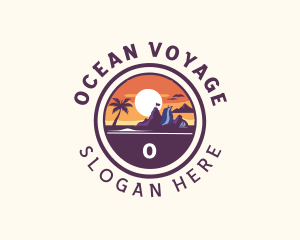 Tourist Travel Island logo design