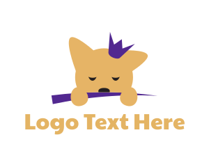 Sleepy - Puppy Princess Pet logo design