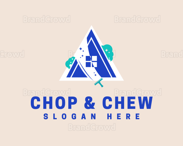 Home Window Cleaning Service Logo