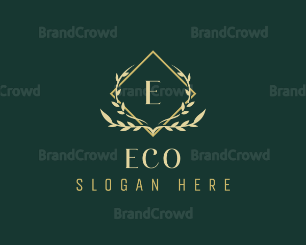 Elegant Ornamental Leaf Logo