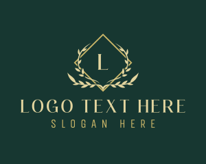 High End - Elegant Ornamental Leaf logo design