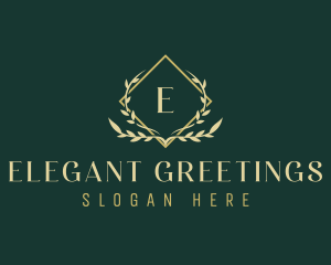  Elegant Ornamental Leaf logo design