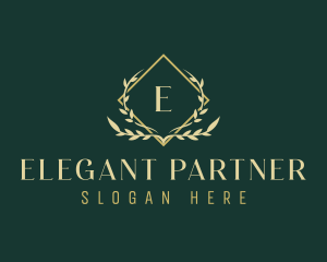  Elegant Ornamental Leaf logo design