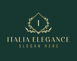  Elegant Ornamental Leaf logo design