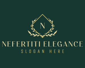  Elegant Ornamental Leaf logo design