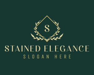  Elegant Ornamental Leaf logo design