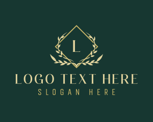  Elegant Ornamental Leaf Logo
