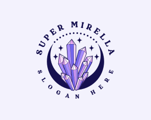 Mystical Crystal Moon Logo