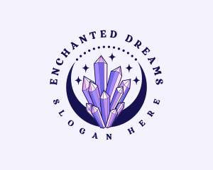 Mystical - Mystical Crystal Moon logo design