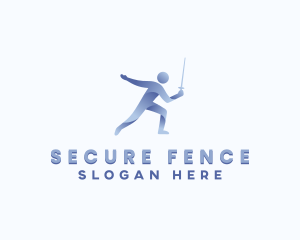 Fencing - Athletic Fencing Competition logo design