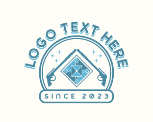 Tile - Pressure Washing Tile Cleaner logo design