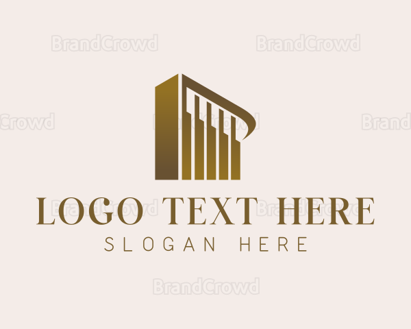 Luxury Hotel Building Logo