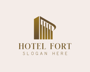 Luxury Hotel Building logo design