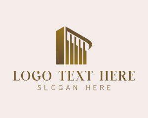 Luxury Hotel Building Logo