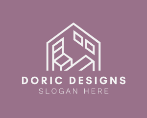 Home Furniture Interior Design logo design