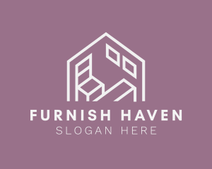 Furnish - Home Furniture Interior Design logo design