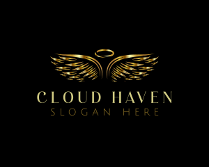 Heaven - Angelic Flying Wings logo design