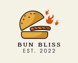 Buns - Spicy Beef Burger logo design