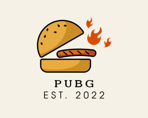 Meat - Spicy Beef Burger logo design