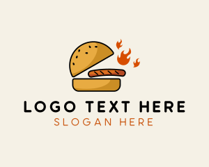 Beef - Spicy Beef Burger logo design