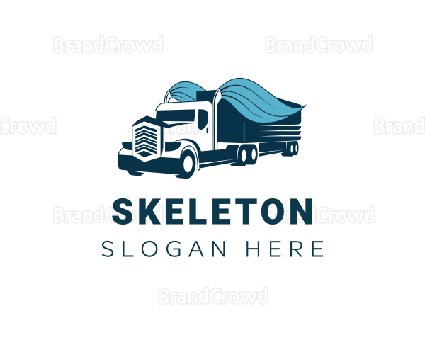 Forwarding Truck Logistics Logo