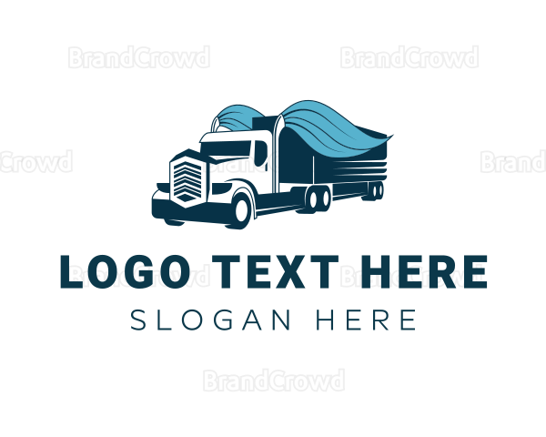 Forwarding Truck Logistics Logo