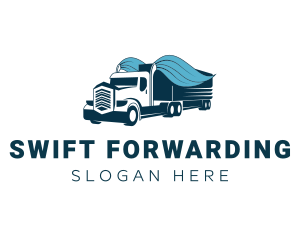 Forwarding Truck Logistics logo design