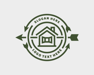Mortgage - House Arrow Real Estate logo design
