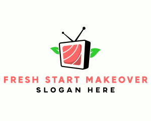 Sushi Food Television  logo design