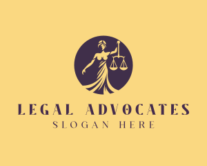 Attorney Woman Justice logo design