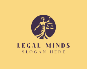 Jurist - Attorney Woman Justice logo design