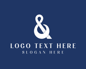 Font - Stylish Modern Ampersand logo design