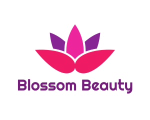 Blossom - Abstract Lotus Flower logo design
