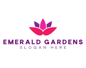 Lotus Flower Garden logo design