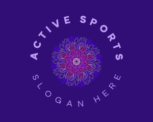 Purple Mandala Star Logo