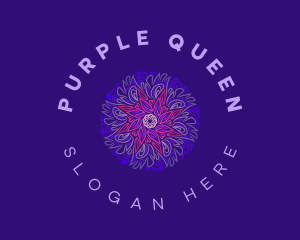 Purple Mandala Star logo design