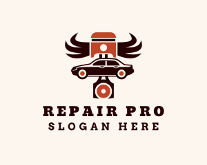 Car Piston Auto Repair  logo design