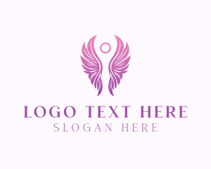 Heavenly - Angel Wings Charity logo design