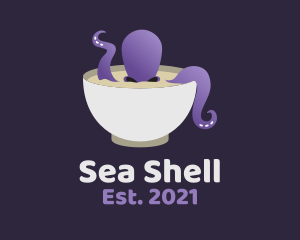 Purple Octopus Soup logo design