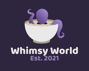 Silly - Purple Octopus Soup logo design