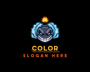 Cigar - Bomb Smoke Gaming logo design