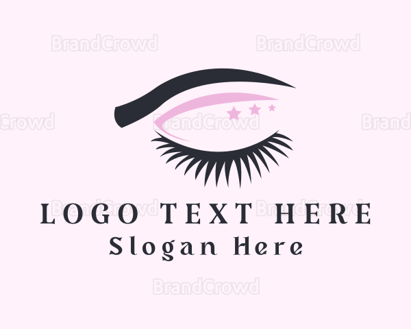 Stars Eyeshadow Eyelashes Logo