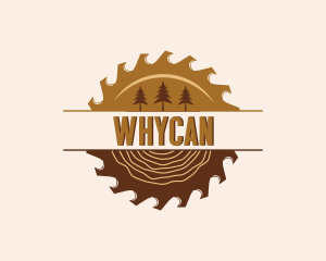 Wood Saw Carpentry Logo