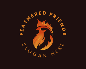 Chicken Fire Grill logo design