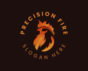 Chicken Fire Grill logo design