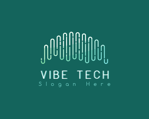 Vibrate - Long Wave Line logo design