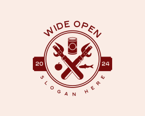 Can Opener Grocery logo design