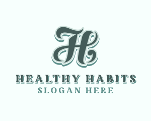 Retro Upscale Lifestyle Letter H logo design